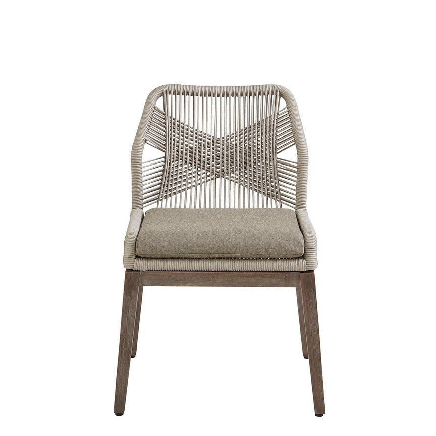 Grey Braided Fiddler Chair