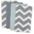 Grey Chevron Microfiber Dishtowel Set Of 4