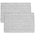 Grey Cotton Two Tone Placemats Set Of 2 4 Or 6