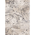 Grey Paint Splatter Abstract High Traffic Rug