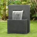 Cement Modern Rectangular Outdoor Fountain