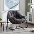 Grey Rocking Chair Side Chair Padded Chair For Living Room Corner Chair Padded Chair Reception Chair