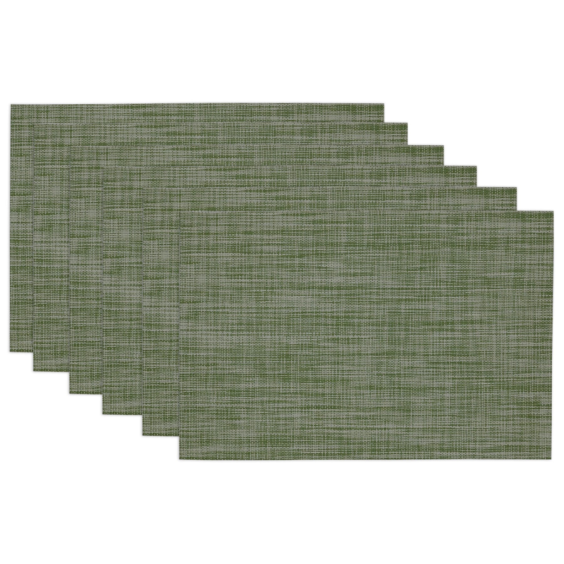 Grey Tonal Tweed Placemats Set Of 6