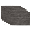 Grey Tonal Tweed Placemat Set Of 6