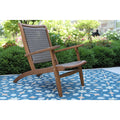 Grey And Wicker Eucalyptus Lounger