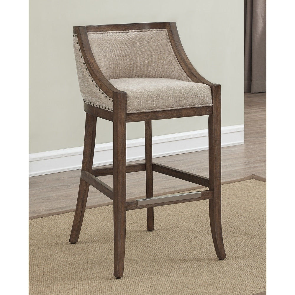 Memphis 26 Inch Brown Birch And Fabric Counter Stool By Greyson Living