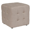 Tufted Upholstered Ottoman Pouf