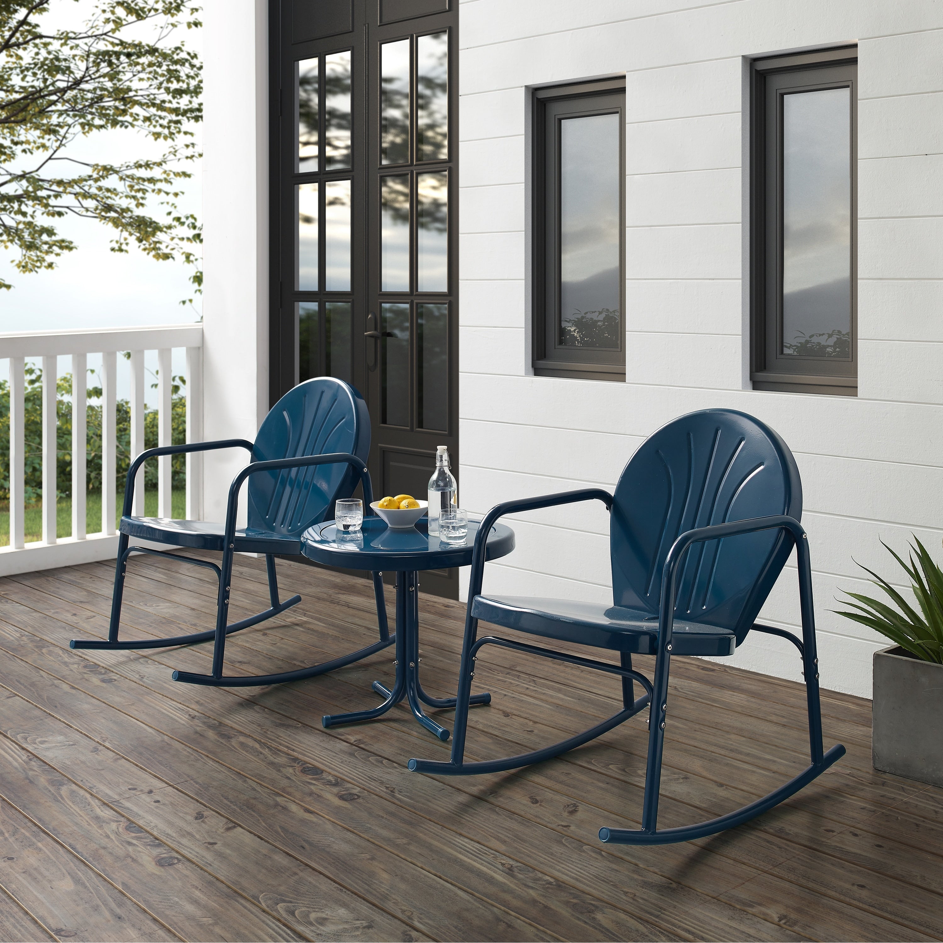 Griffith 3Pc Outdoor Rocking Chair Set