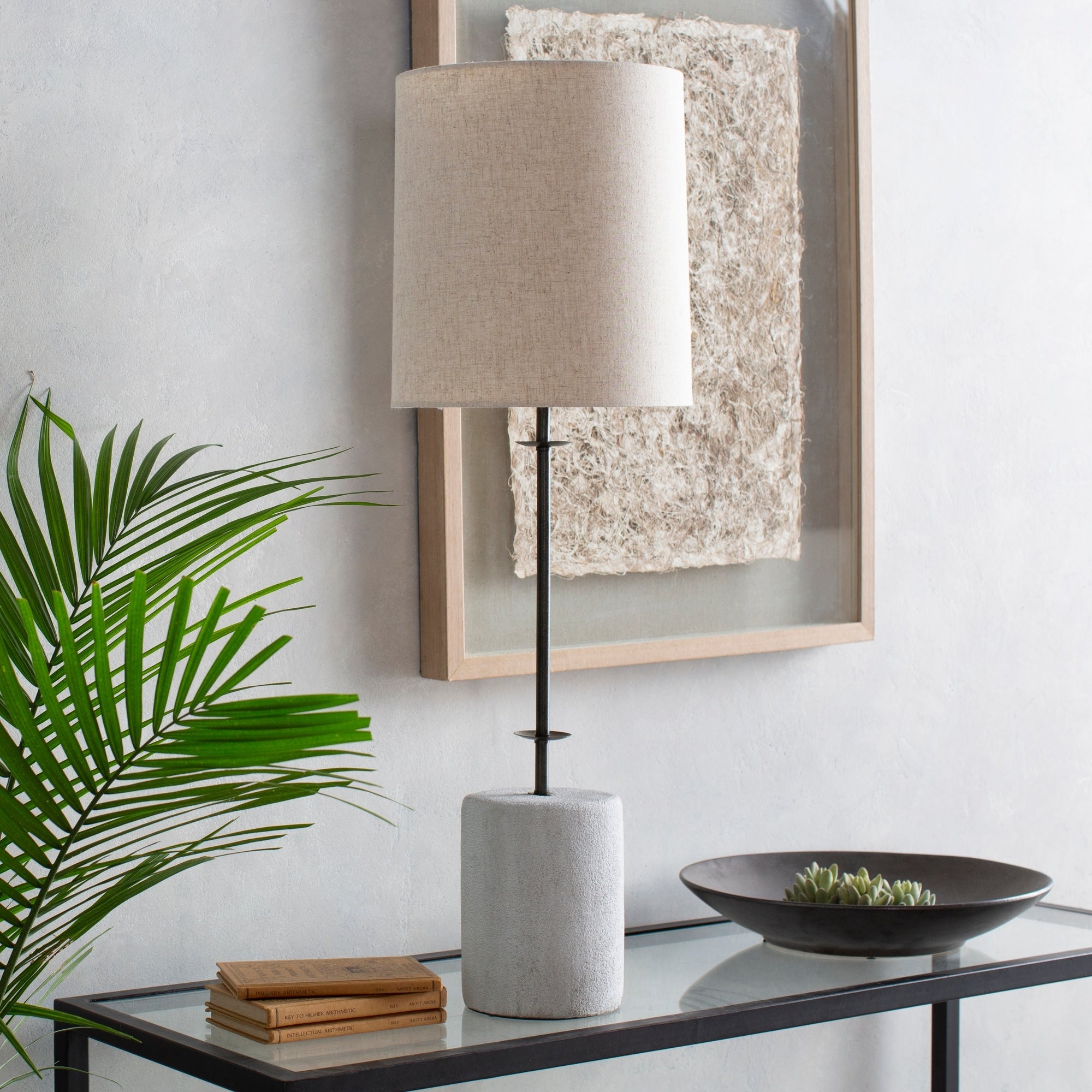 Grigg 34.25 In. Ivory Transitional Table Lamp