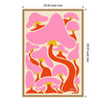 Groovy Mushrooms By Carrie Cantwell Framed Canvas Wall Art
