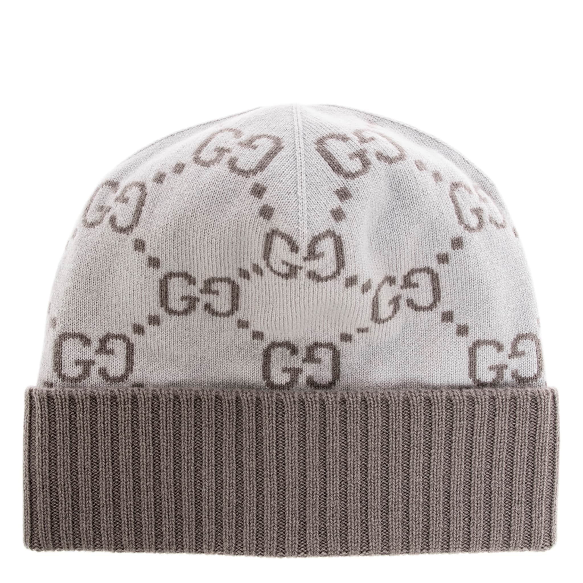 Gucci Cashmere Gg Jacquard Hat