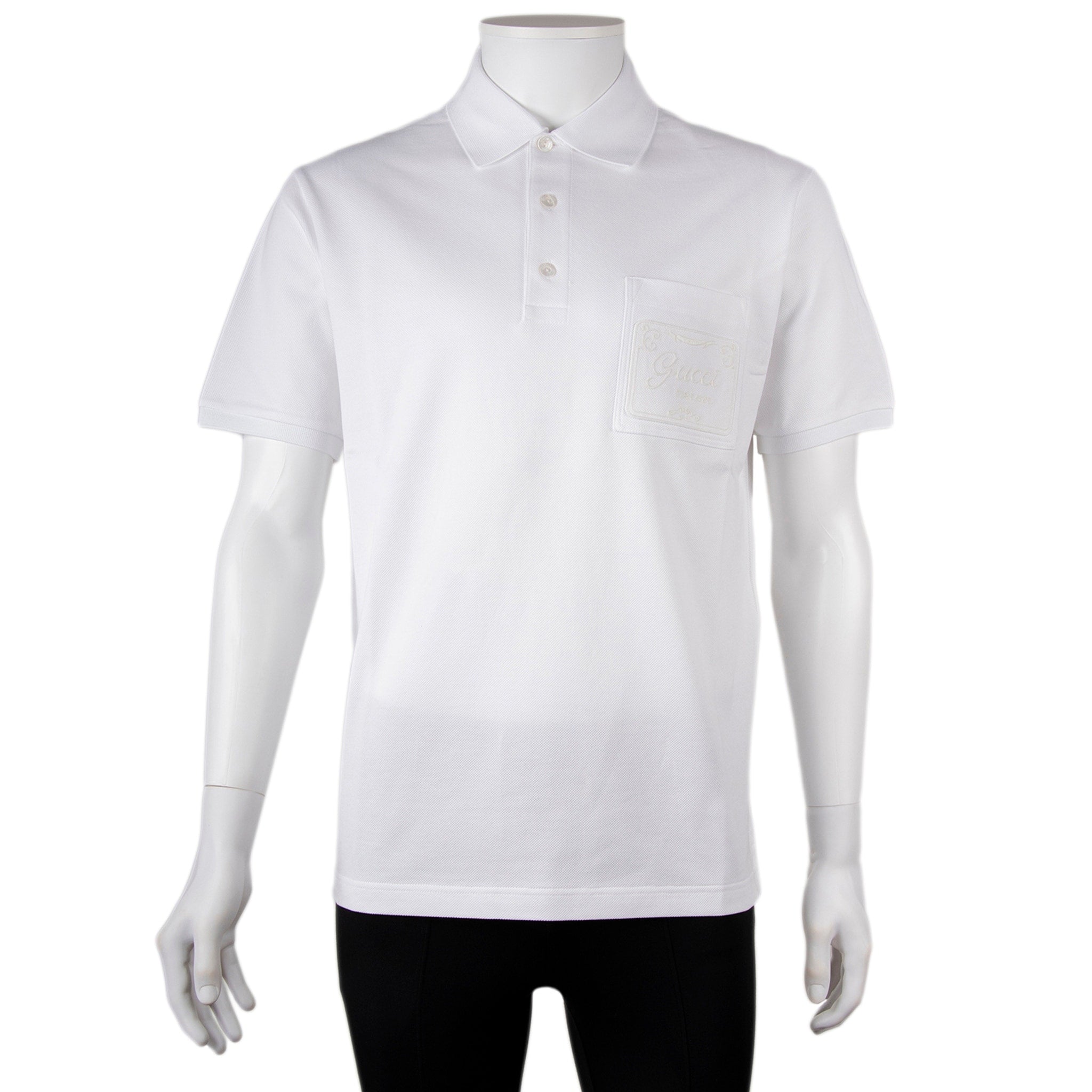 Gucci Mens Cotton Piquet Polo Shirt