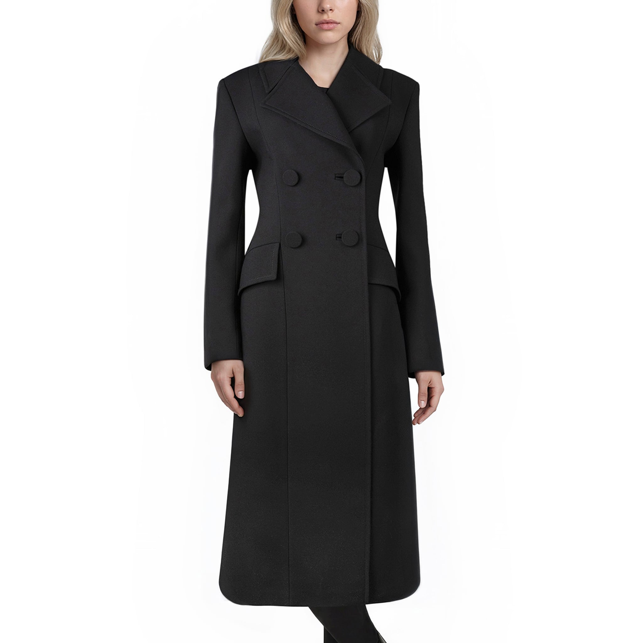 Gucci Double Breasted Wool Coat