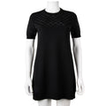 Gucci Fine Wool Dress With Gg Crystals