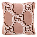 Gucci Gg Overlay Throw Pillow 17.5 X 17.5 In