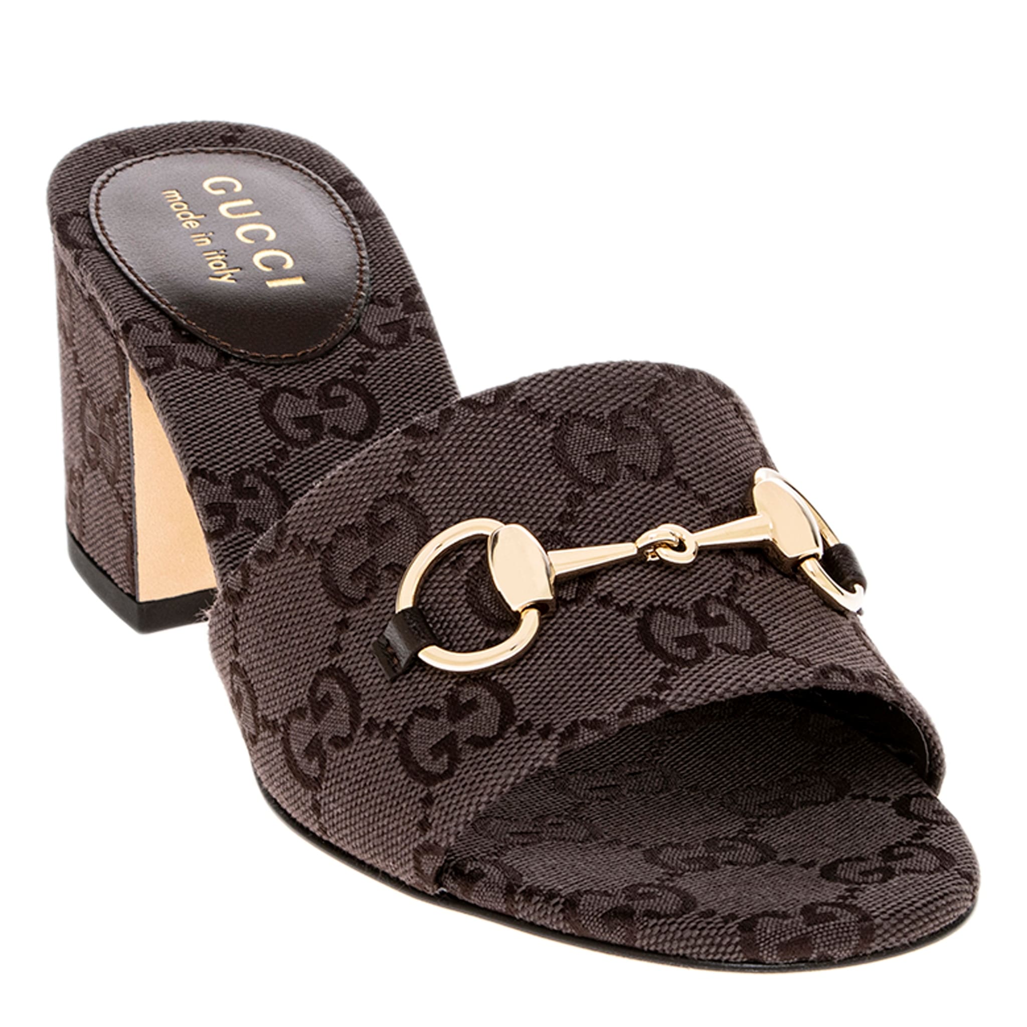 Gucci Gg Slide Sandals With Horsebit
