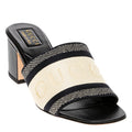 Gucci Heeled Sandals With Embroidered Logo