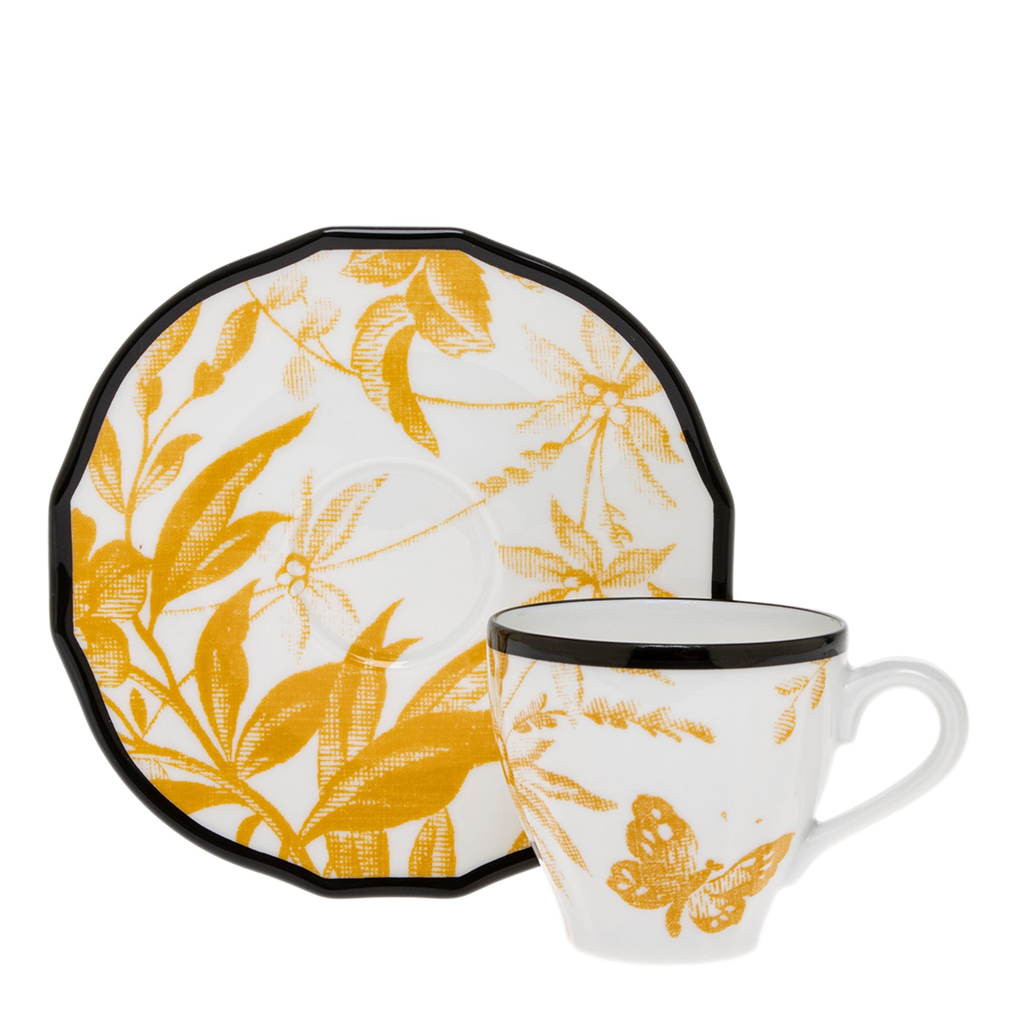 Gucci Herbarium Coffee Cup And Saucer Set Of 2 One Size