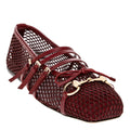 Gucci Horsebit Ballerina Flats In Mesh And Leather