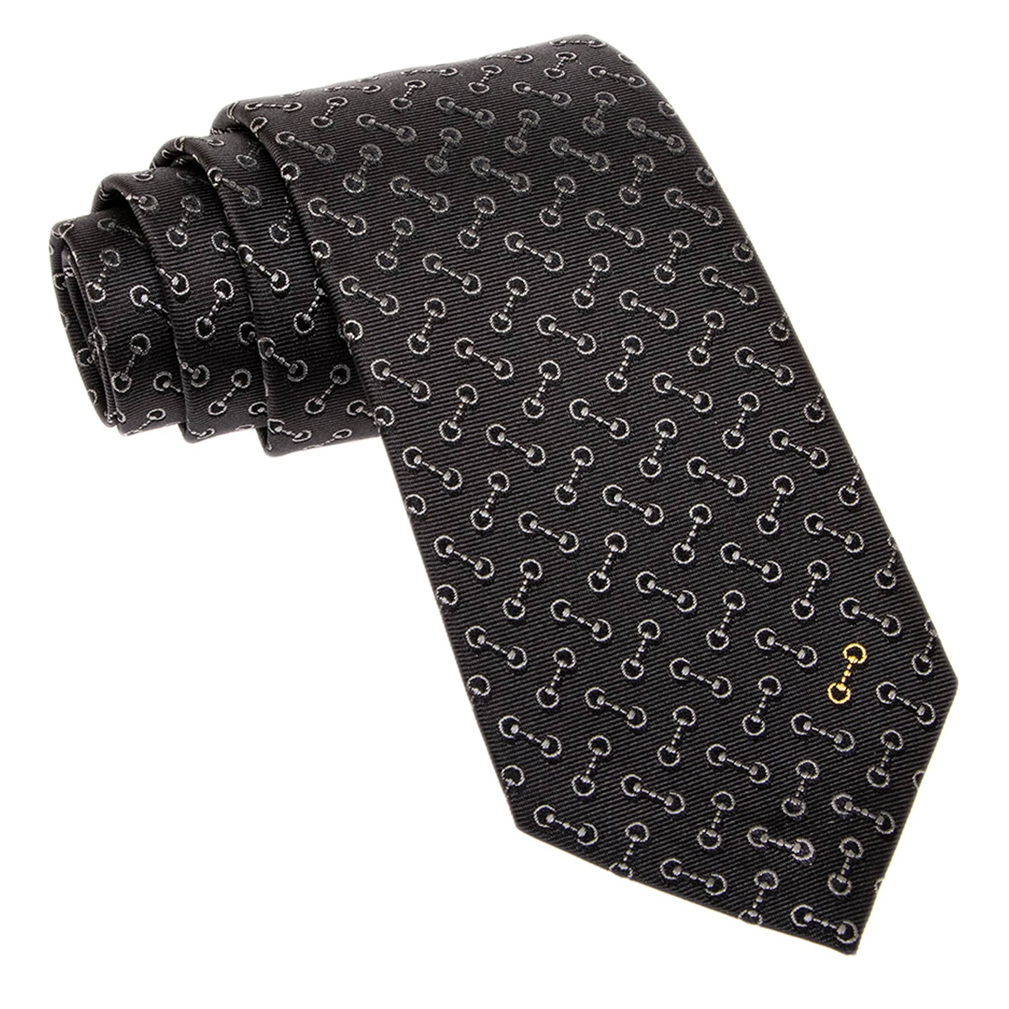 Gucci Horsebit Jacquard Tie