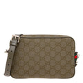 Gucci Mens Gg Canvas Small Crossbody Bag