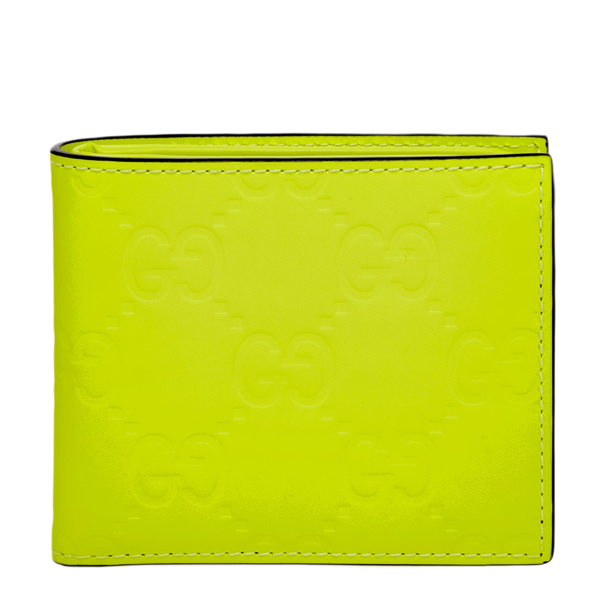 Gucci Mens Rubber Effect Bifold Wallet