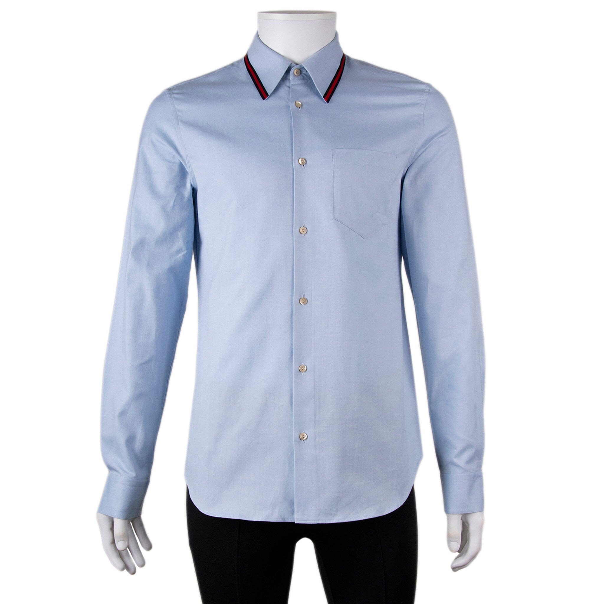 Gucci Oxford Cotton Shirt With Web