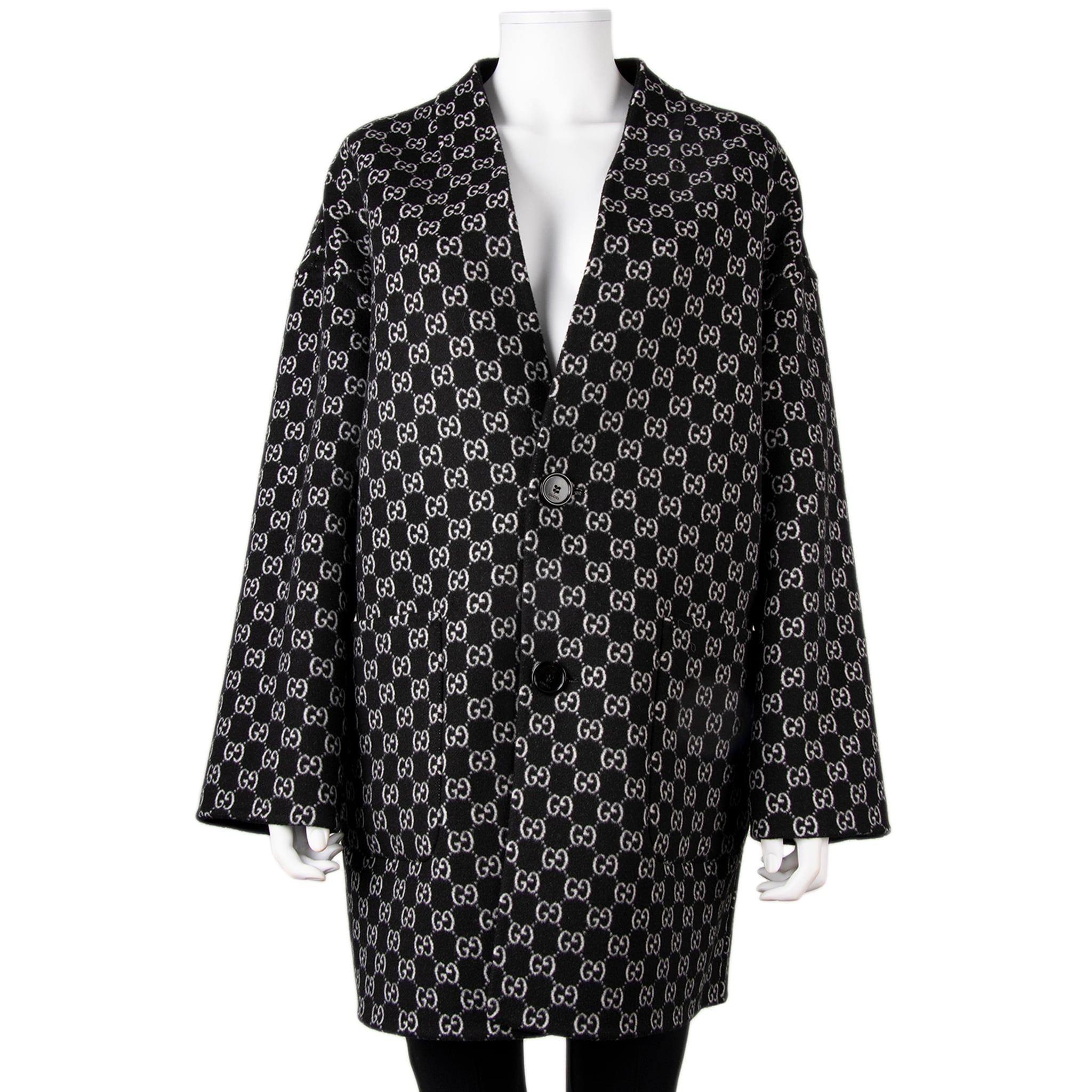 Gucci Reversible Silk Wool Coat