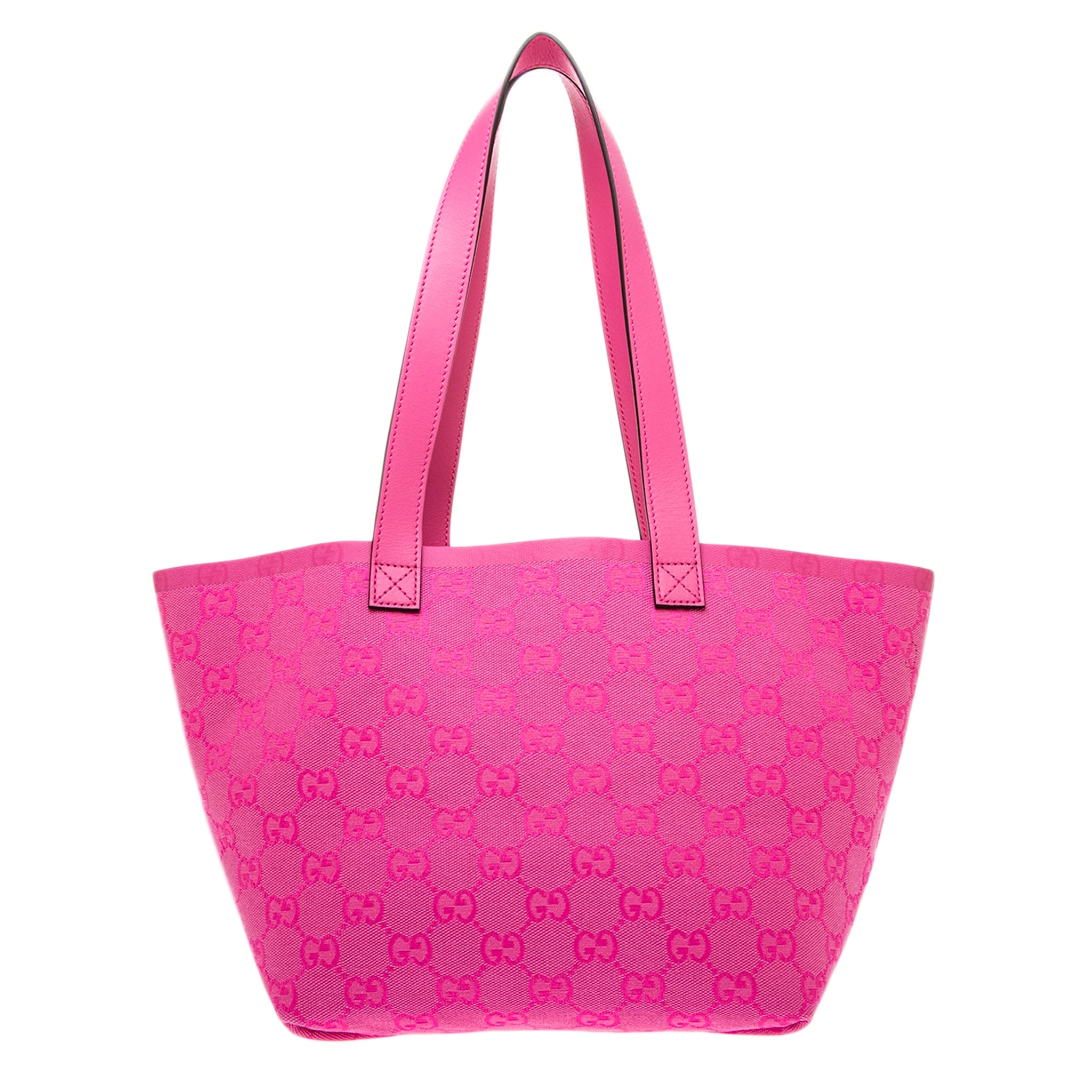Gucci Small Totissima Leather Trimmed Tote