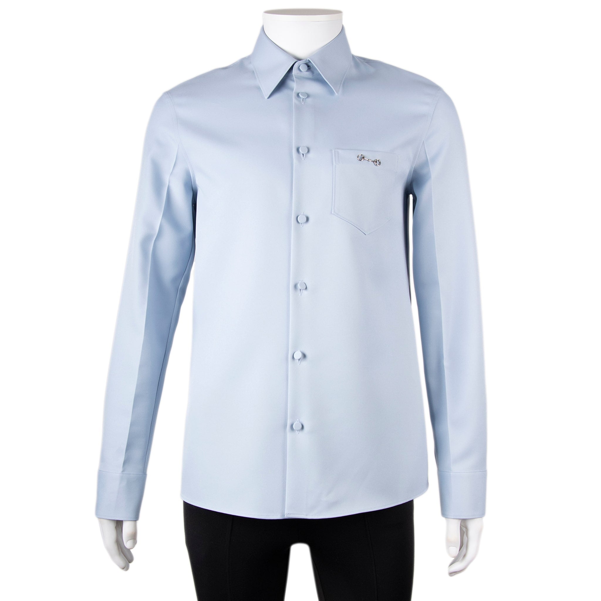 Gucci Twill Shirt With Horsebit