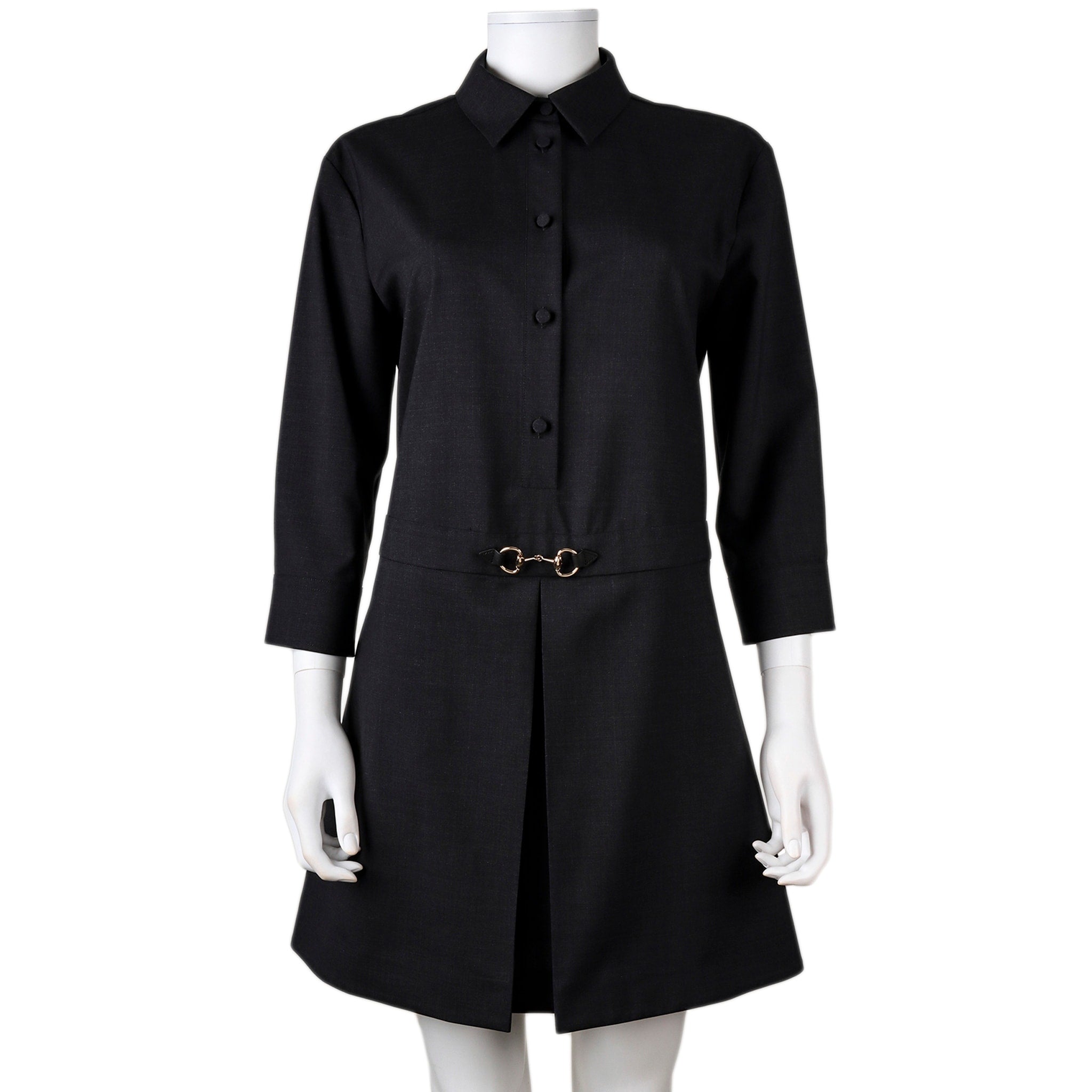 Gucci Wool Dress With Horsebit