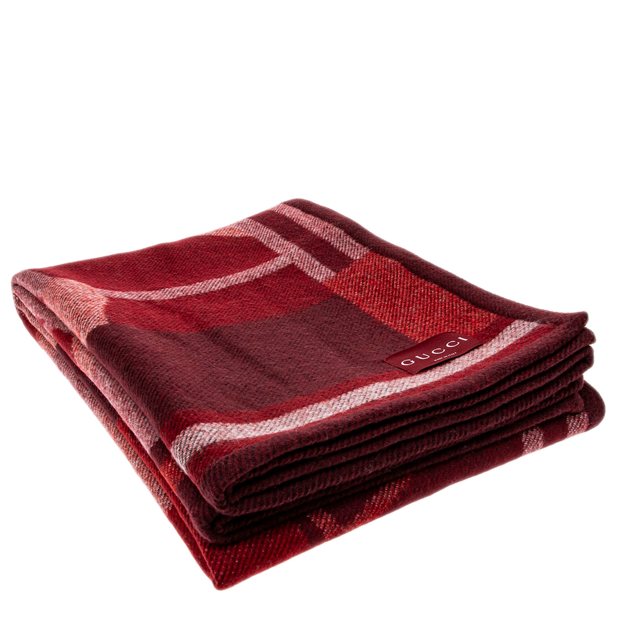 Gucci Wool And Cashmere Jacquard Blanket One Size
