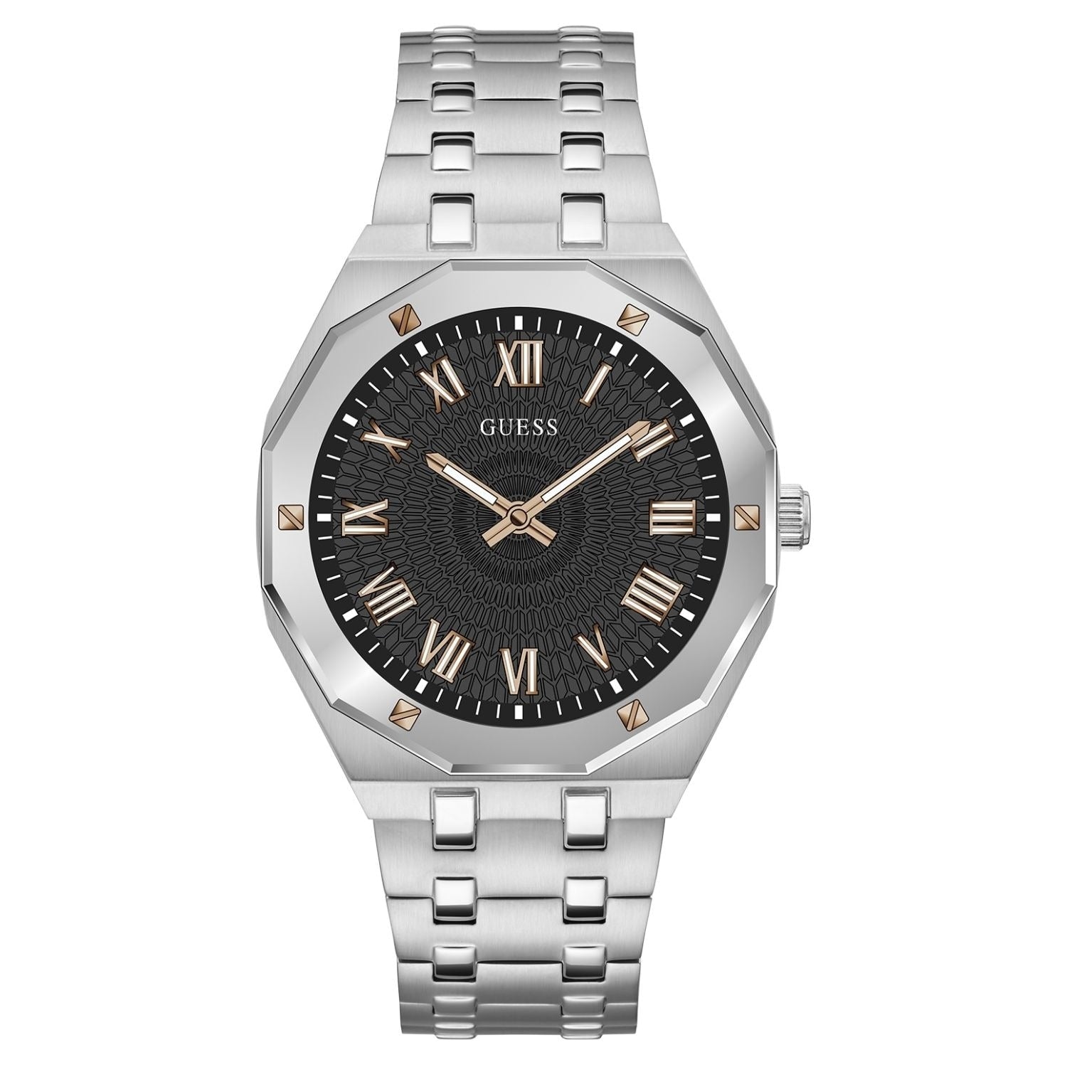 Guess Mens Asset Black Dial Watch Gw0575G1 One Size