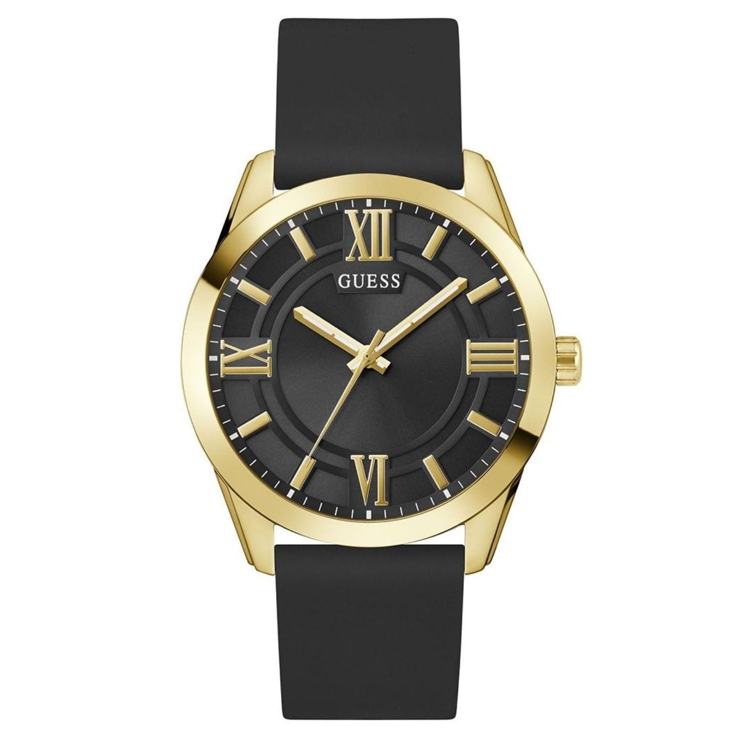 Guess Mens Elliot Black Dial Watch Gw0894G2 One Size