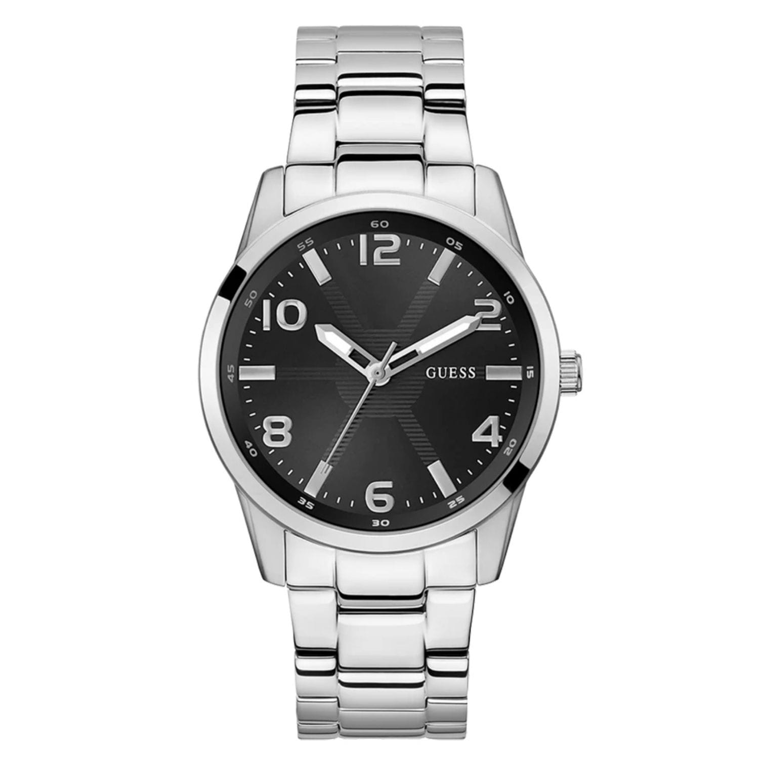 Guess Mens Monte Black Dial Watch Gw0804G2 One Size