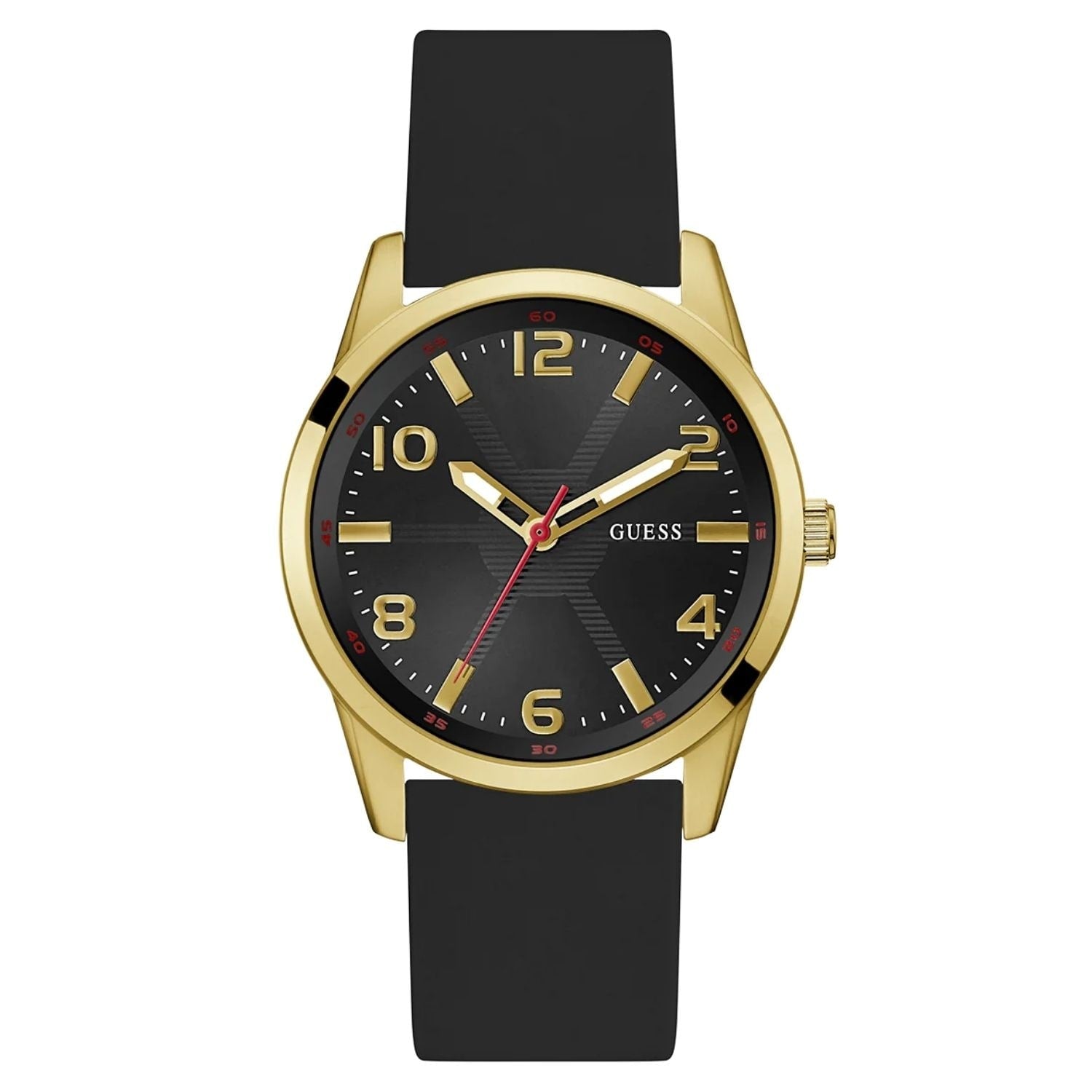 Guess Mens Monte Black Dial Watch Gw0805G2 One Size