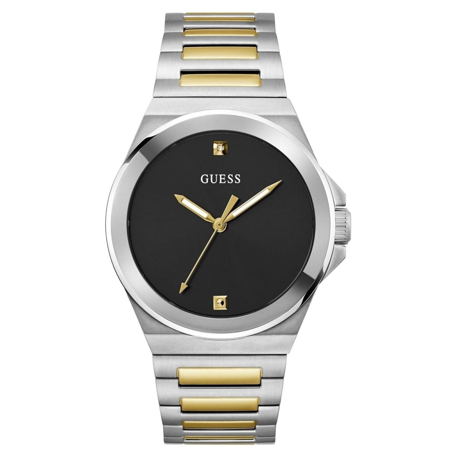 Guess Mens Vinyl Black Dial Watch Gw0833G3 One Size