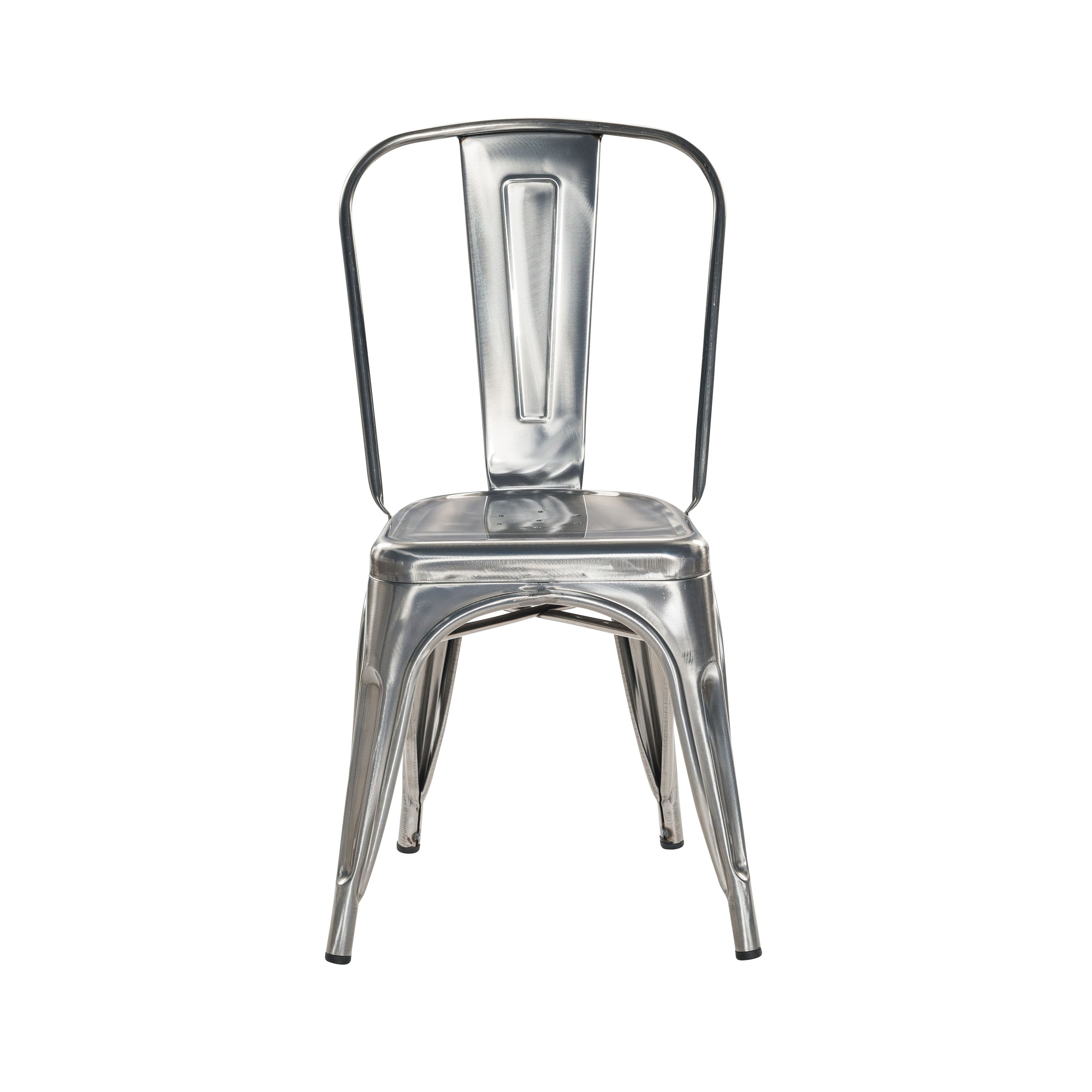 Gunmetal Industrial Rustic Dining Chairs Set Of 4