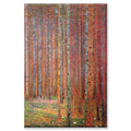 Gustav Klimt Tannenwald Canvas Art