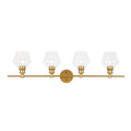 Ivy Terrace Gwyneth 4 Light Clear Glass Wall Sconce