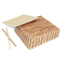 Gymax Eva Foam Floor Interlocking Mat 48 Sq Ft Wood Color