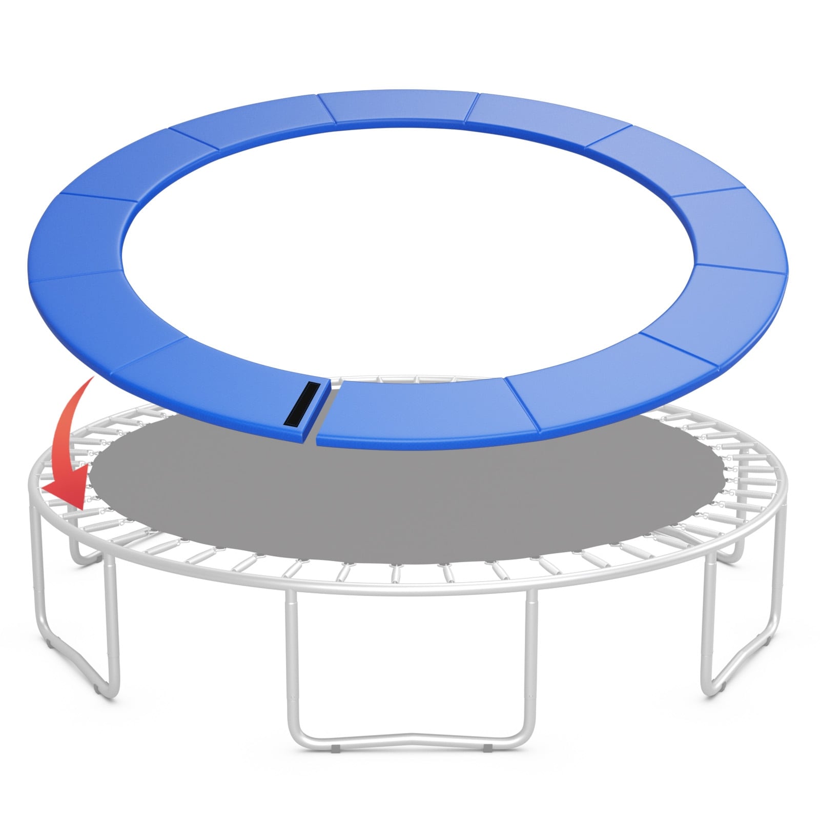 Gymax 12Ft Trampoline Spring Cover W Split Design Waterproof Surface