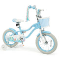 Gymax 14 Kids Bike Toddler Bicycle W Training Wheels Hand Coaster 14 Blue