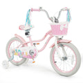 Gymax 16 Kids Bike W Training Wheels Hand Coaster Brakes Adjustable
