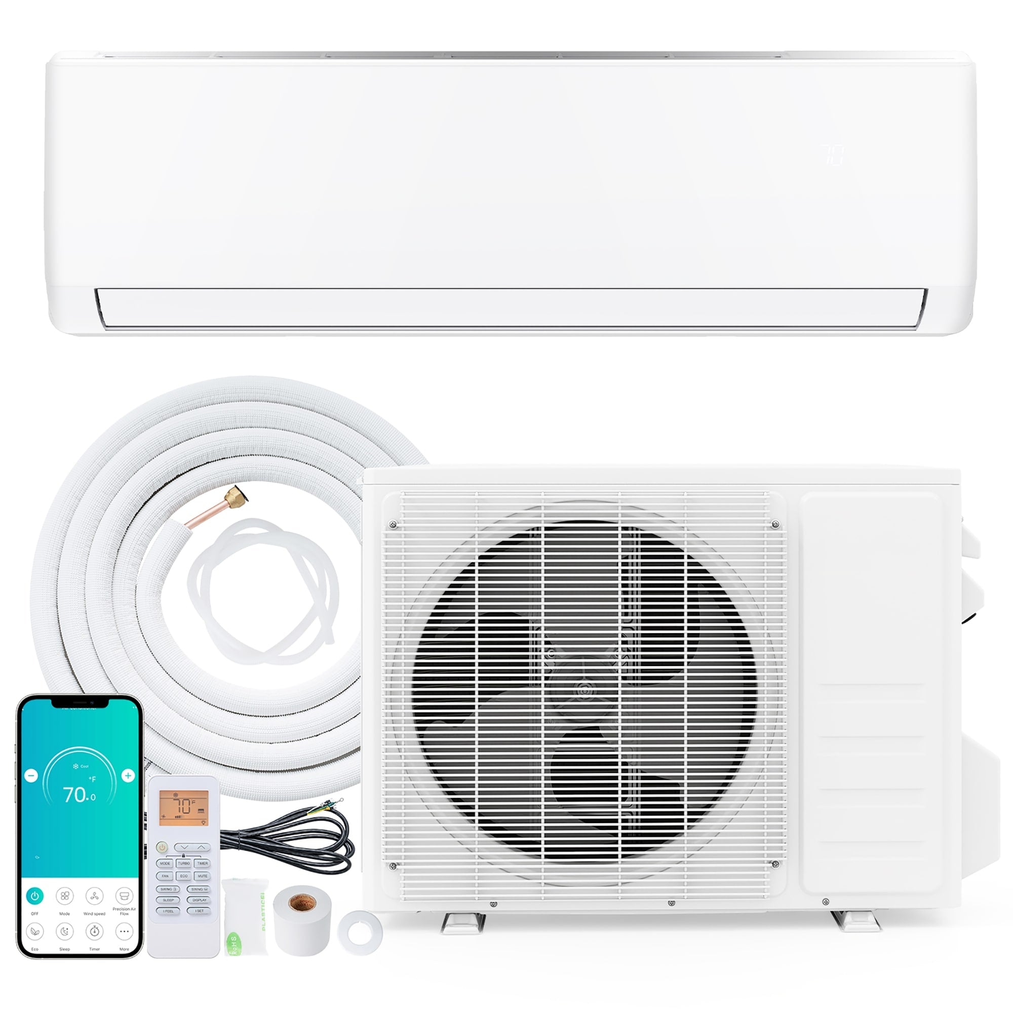 Gymax 18000 Btu Mini Split Air Conditioner Heater W Heat Pump