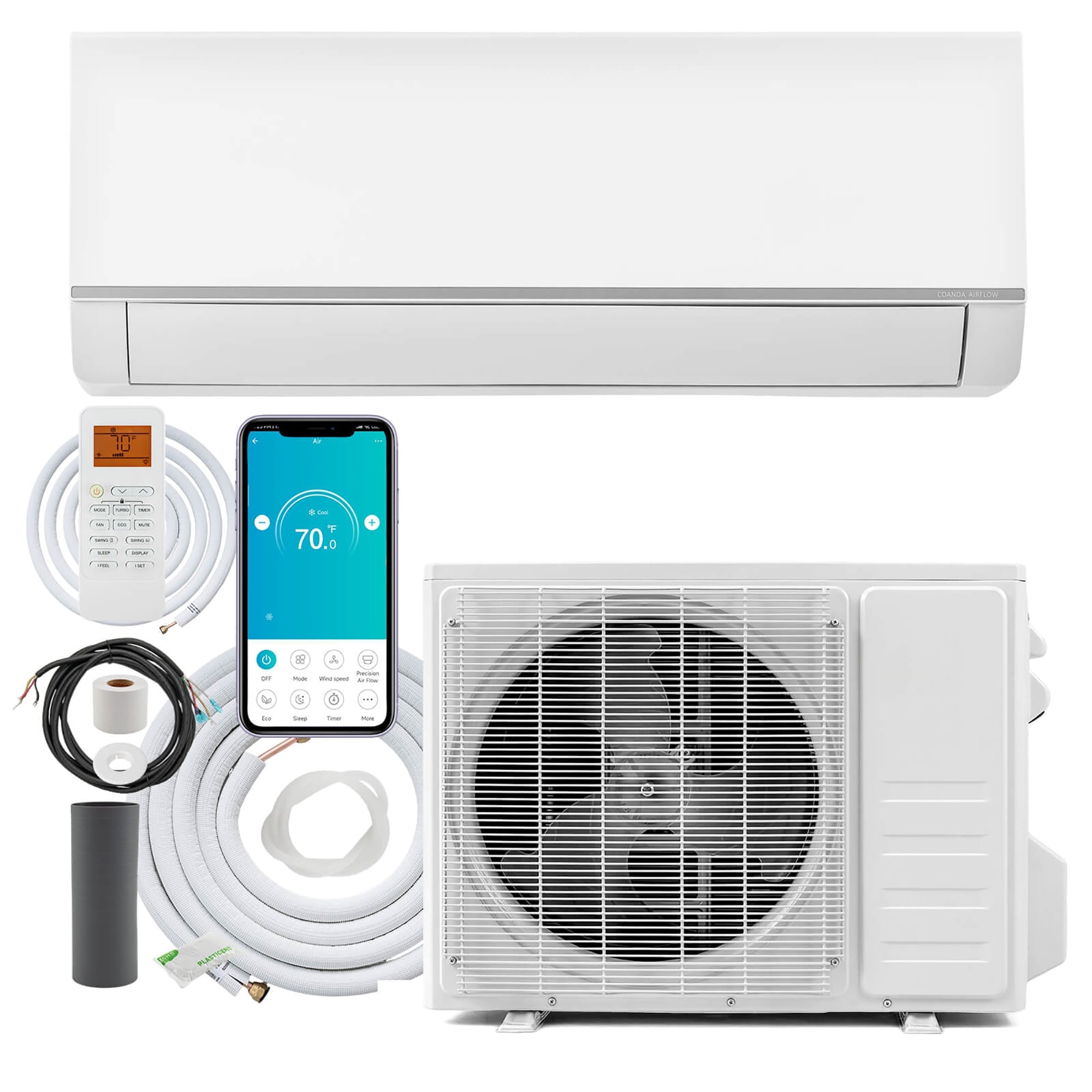 Gymax 18000 Btu Wifi Enabled Mini Split Air Conditioner Heater