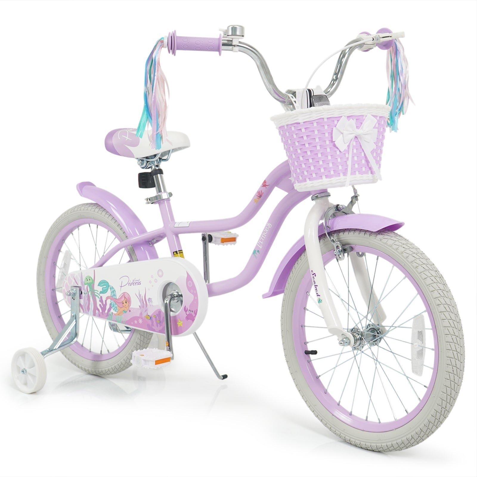 Gymax 18 Kids Bike Toddler Bicycle W Training Wheels Hand Coaster