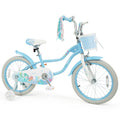 Gymax 18 Kids Bike Toddler Bicycle W Training Wheels Hand Coaster 18 Blue