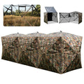 Gymax 2 6 Person Side By Side Hunting Blinds W Noise Free Windows