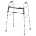 Gymax 2 Button Folding Walker Lightweight Aluminum Mobility Aid